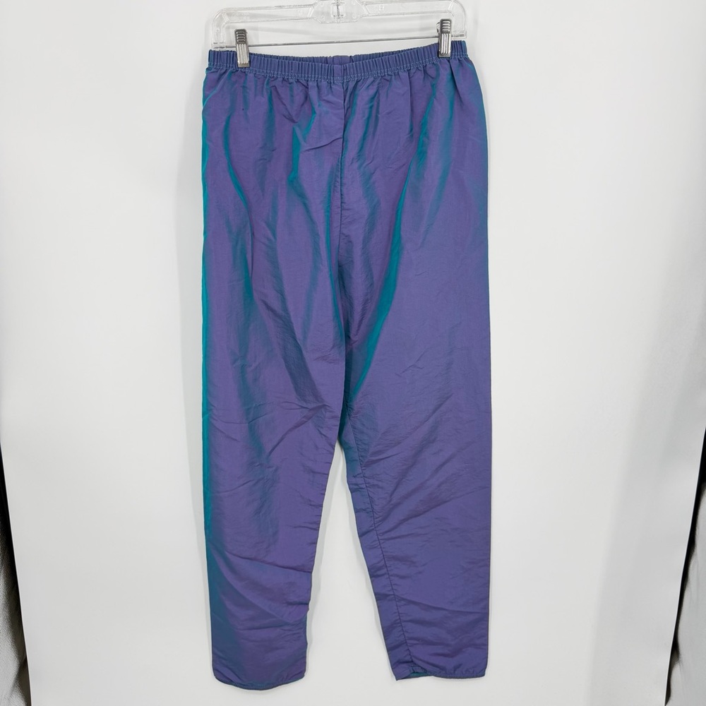 Body Wrappers Ripstop Pants‎ -482 Nylon women’s sz small teal purple iridescent